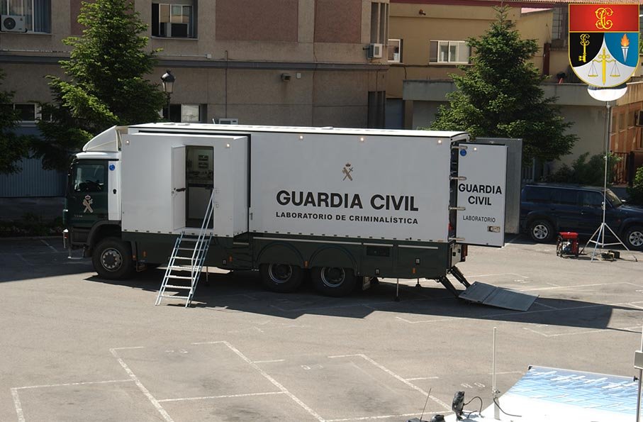 Camión laboratorio de la Criminalística Guardia Civil