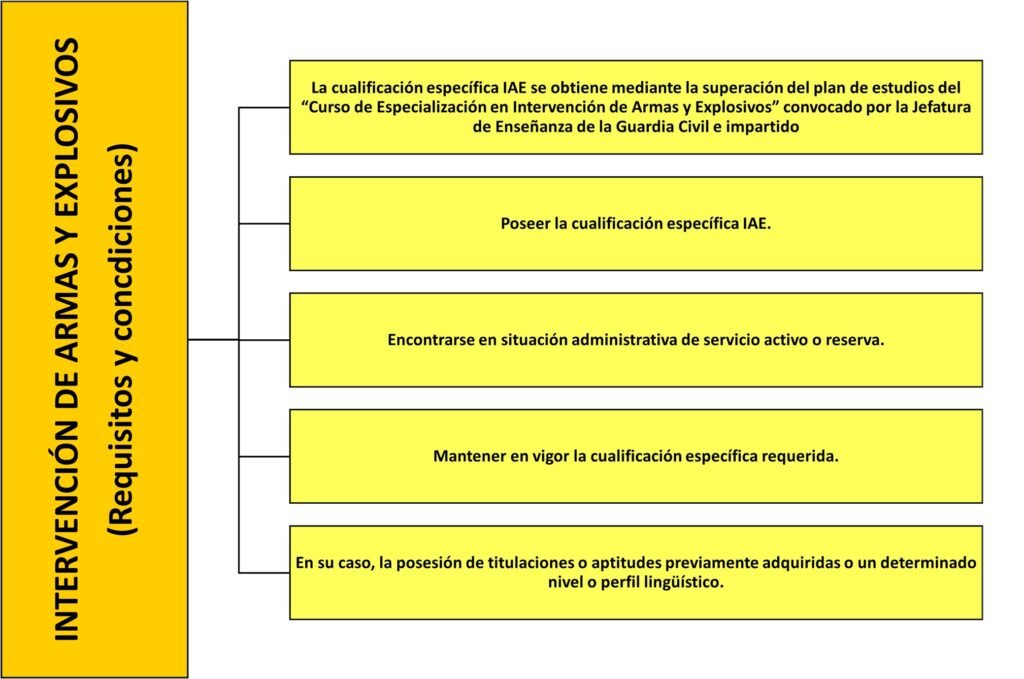 Requisitos y condiciones de Intervención de Armas y Explosivos (IAE)