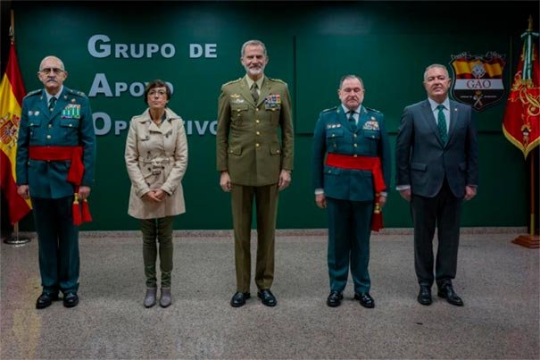 GAO Grupo de Apoyo Operativo visita Su Majestad El Rey