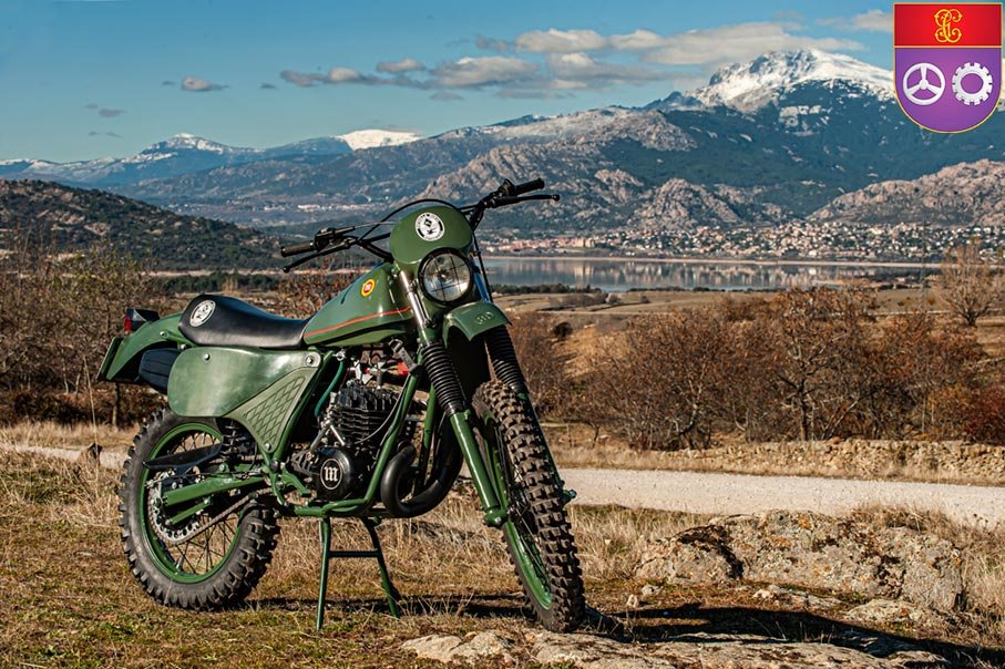 Motocicleta Montesa utilizada por la Guardia Civil en el Servicio de Automovilismo