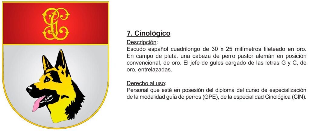 Emblema Guía de Perros Guardia Civil modalidad GPE