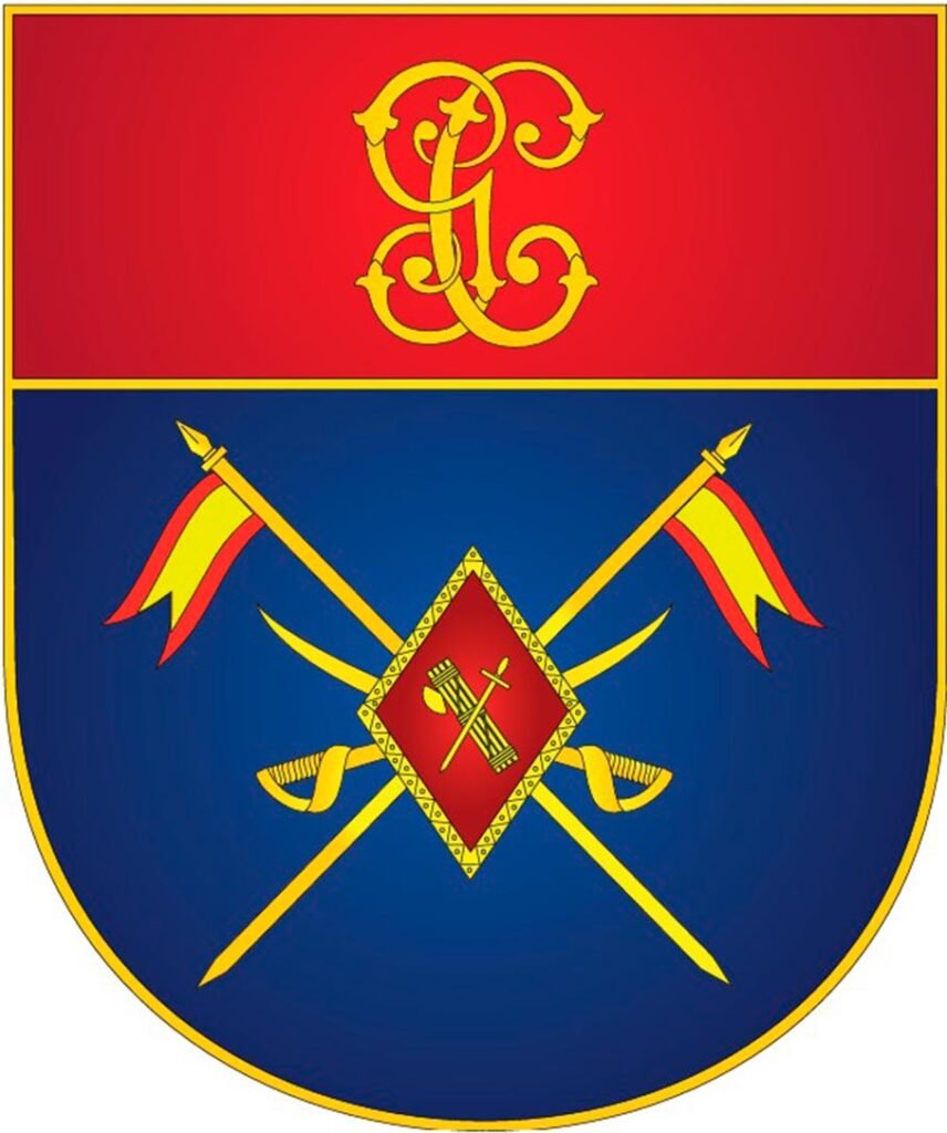Emblema histórico de la especialidad de Caballería de la Guardia Civil.