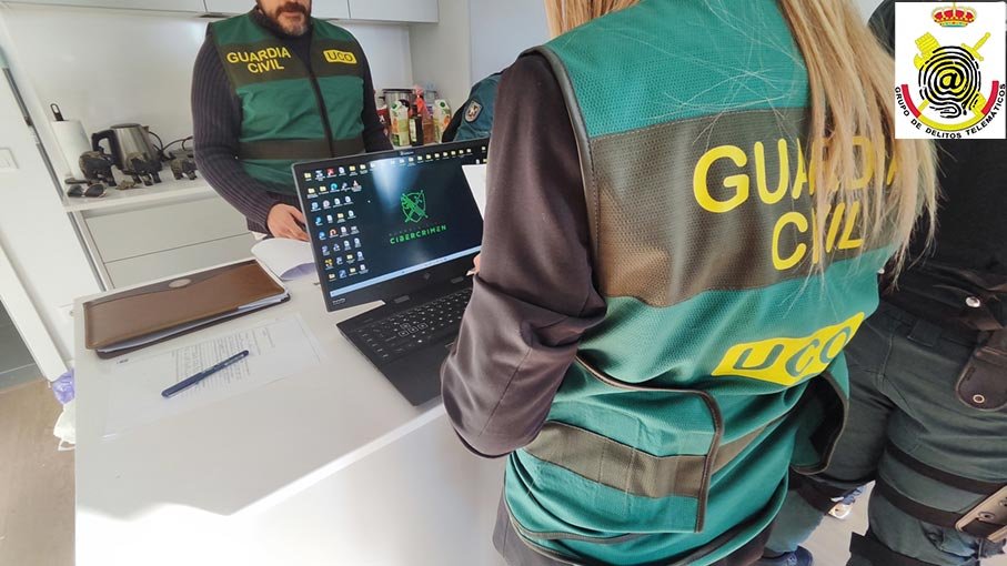 Intervención y análisis de equipo informático por el Grupo de Delitos Telemáticos