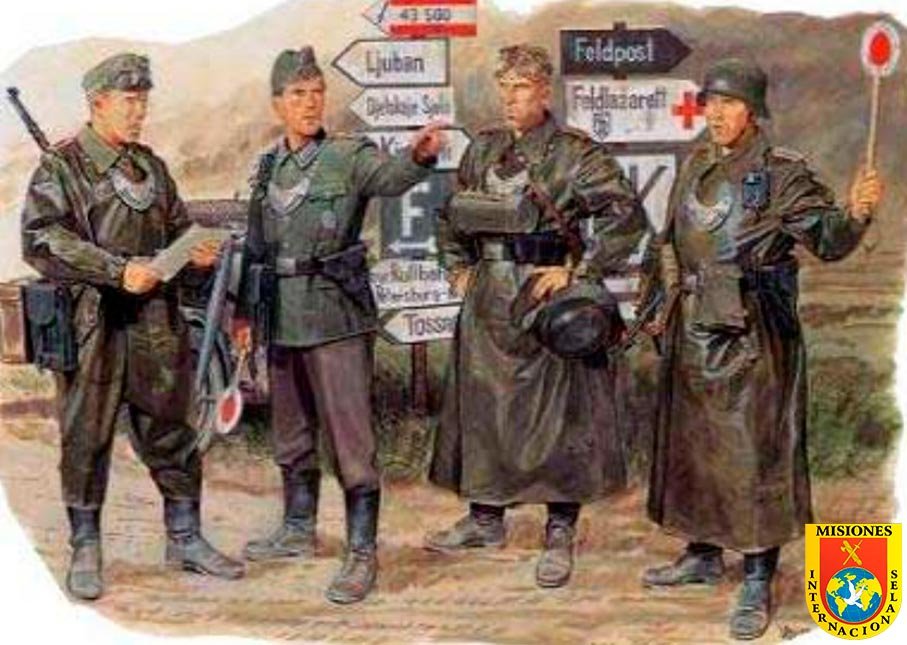 Guardias civiles encuadrados en la División Azul durante la Segunda Guerra Mundial (1942)