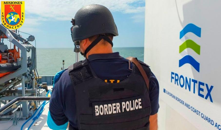 Agente de la Guardia Civil desplegado en misión internacional bajo coordinación de FRONTEX