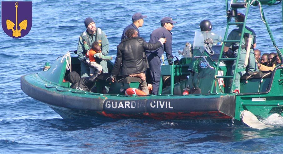 Intervención marítima de la Guardia Civil en operación de rescate