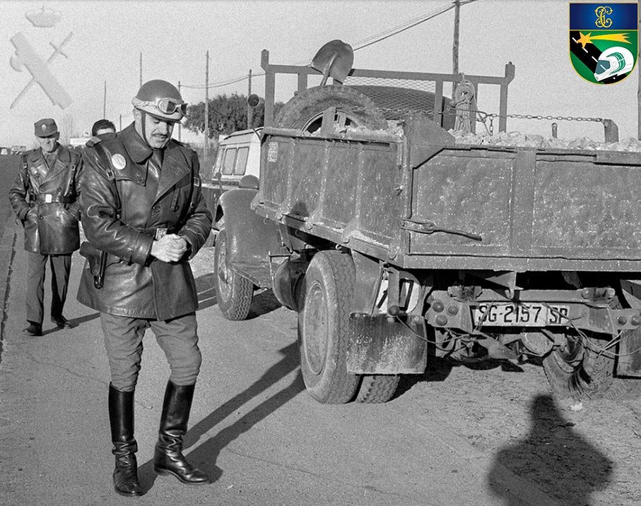 Investigación de accidente por equipos de atestados Guardia Civil en sus inicios