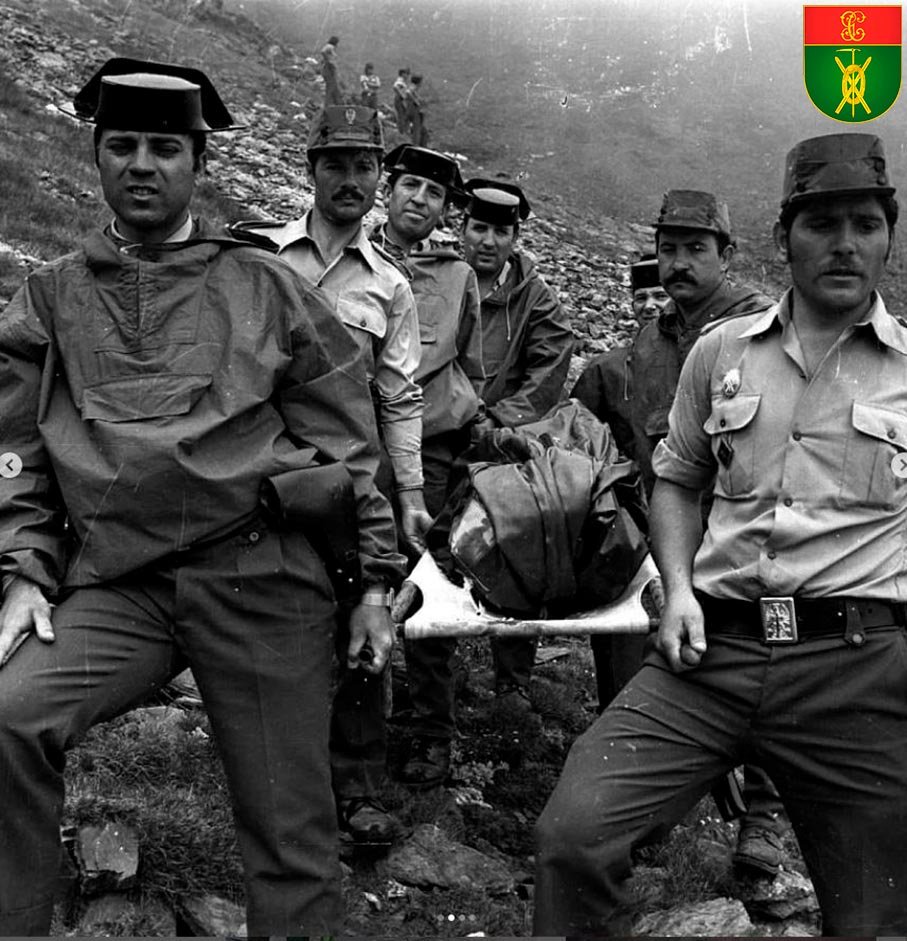 Rescate histórico realizado por guardias civiles de montaña