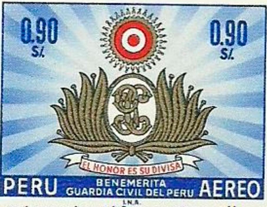 Sello aéreo de la Benemérita Guardia Civil del Perú