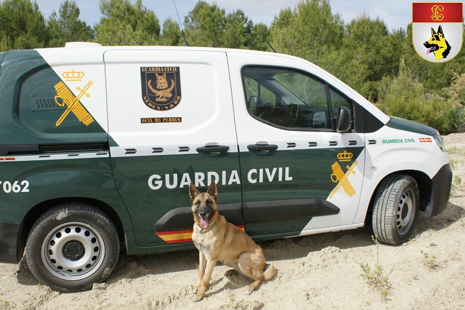 Vehículo oficial de la especialidad Guía de Perros Guardia Civil