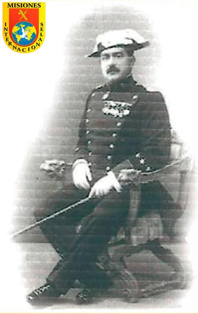 Retrato del capitán José Osuna Pineda, protagonista de la misión en Colombia en 1916