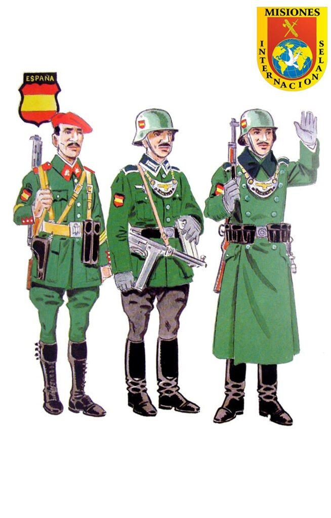 División Azul en Rusia 1941-1944 ilustración histórica