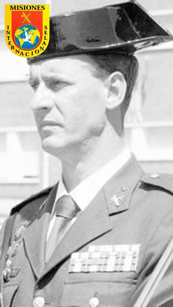 Retrato del comandante Gonzalo Pérez García de la Guardia Civil destinado en Irak