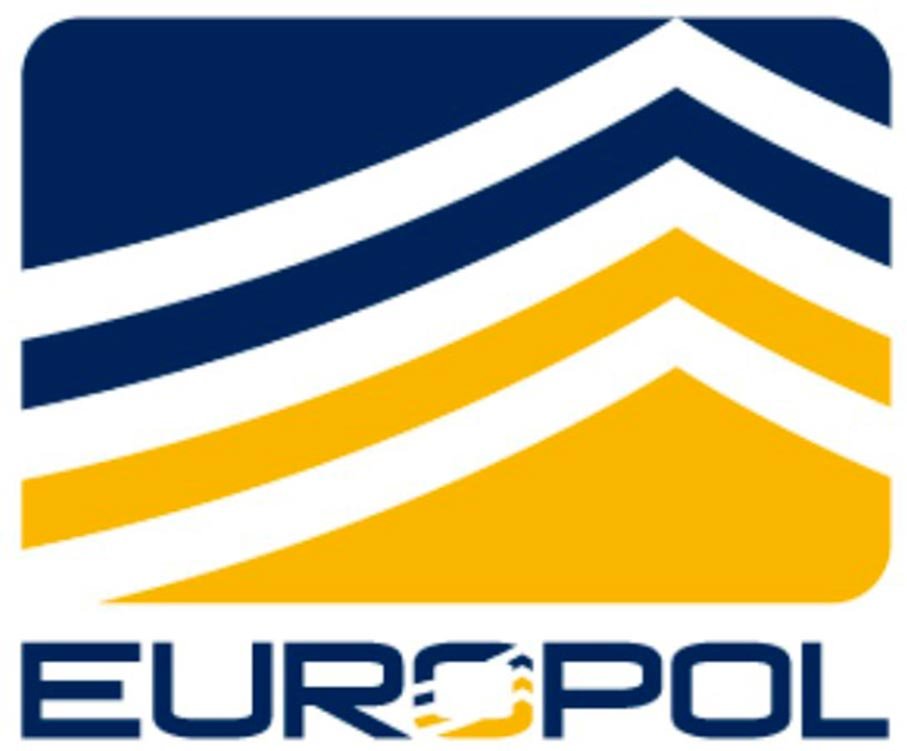 Emblema de EUROPOL, la Oficina Europea de Policía de la Unión Europea