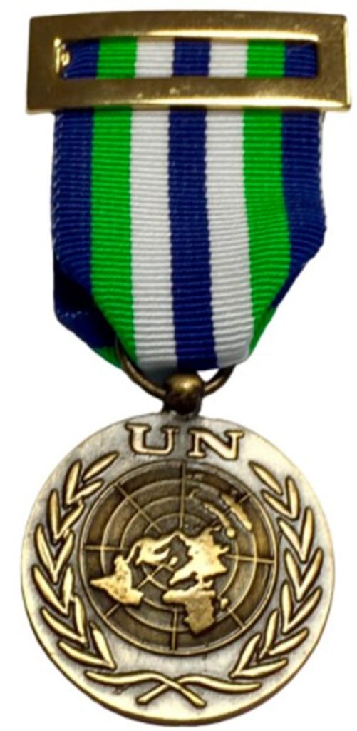 Medalla de la misión MINUSTAH de Naciones Unidas en Haití en la que participó la Guardia Civil