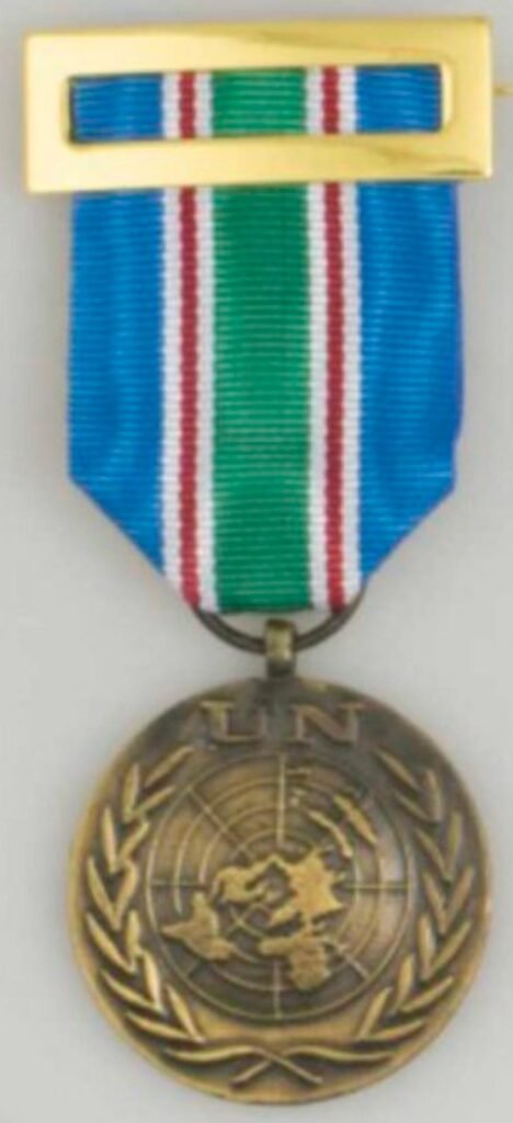 Medalla de Naciones Unidas concedida por la participación en la misión UNIFIL en Líbano.