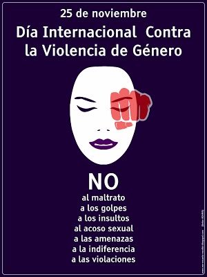Cartel del Día Internacional contra la Violencia de Género, 25 de noviembre